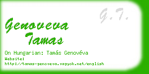 genoveva tamas business card